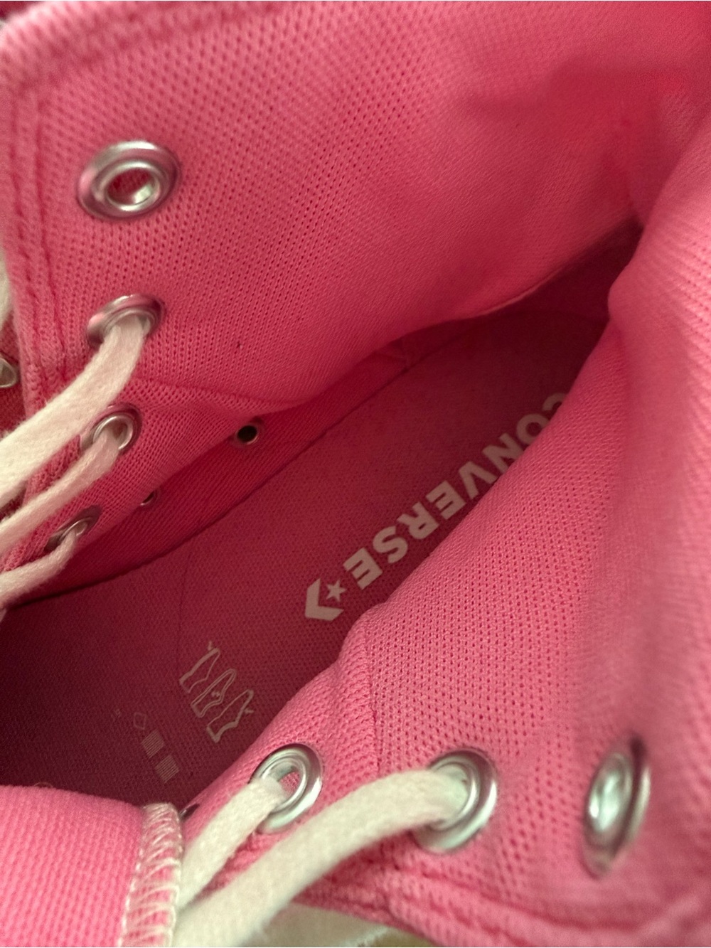 Converse Chuck Taylor All Star High Top Pink Canvas Sneakers Women’s 8.5 - Picture 8 of 8